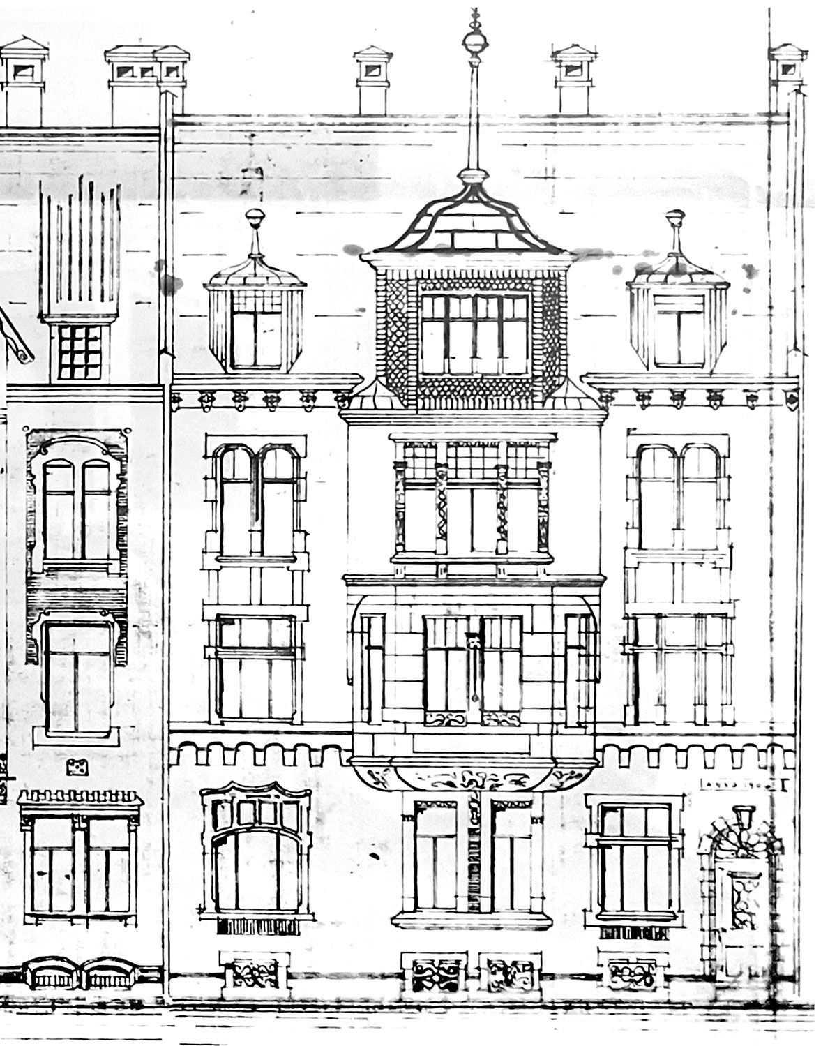 Zahnartzpraxis am Brandtquartier – alte Zeichnung